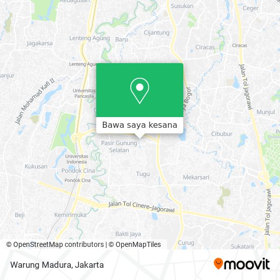 Peta Warung Madura