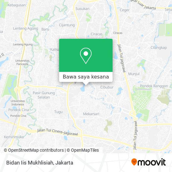 Peta Bidan Iis Mukhlisiah