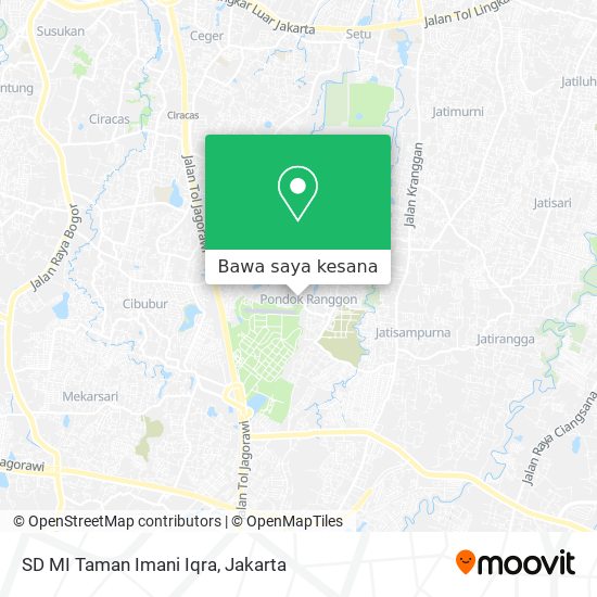 Peta SD MI Taman Imani Iqra