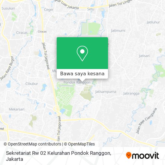 Peta Sekretariat Rw 02 Kelurahan Pondok Ranggon