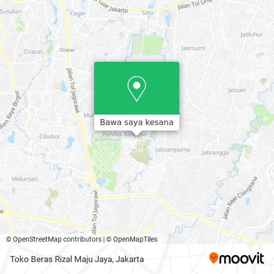 Peta Toko Beras Rizal Maju Jaya