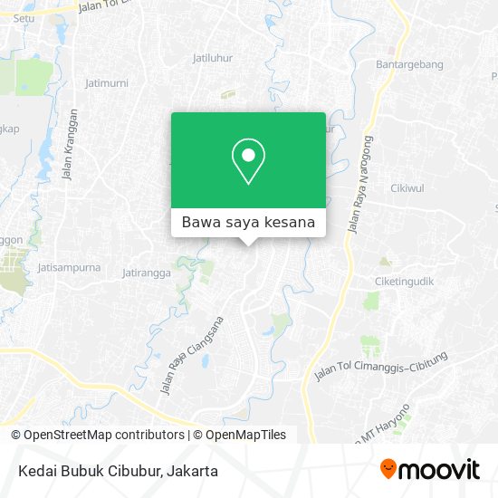 Peta Kedai Bubuk Cibubur