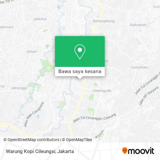 Peta Warung Kopi Cileungsi