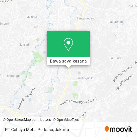Peta PT Cahaya Metal Perkasa