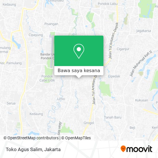 Peta Toko Agus Salim