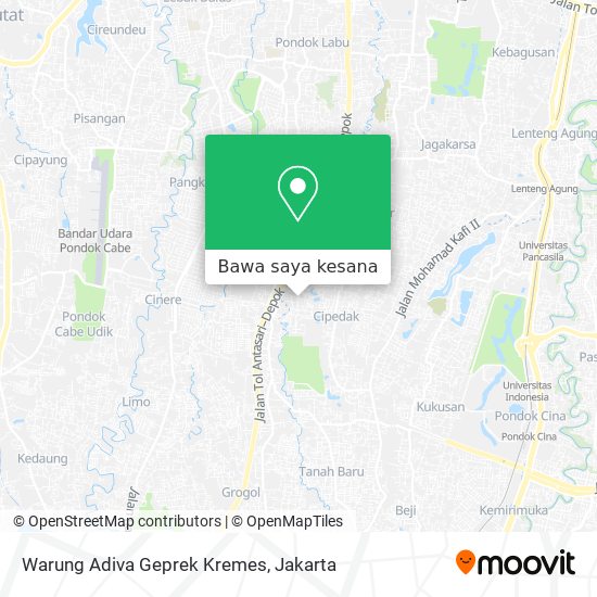 Peta Warung Adiva Geprek Kremes