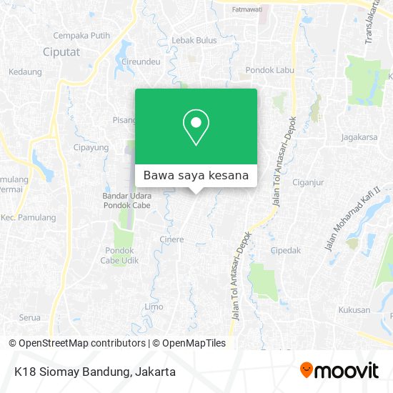 Peta K18 Siomay Bandung