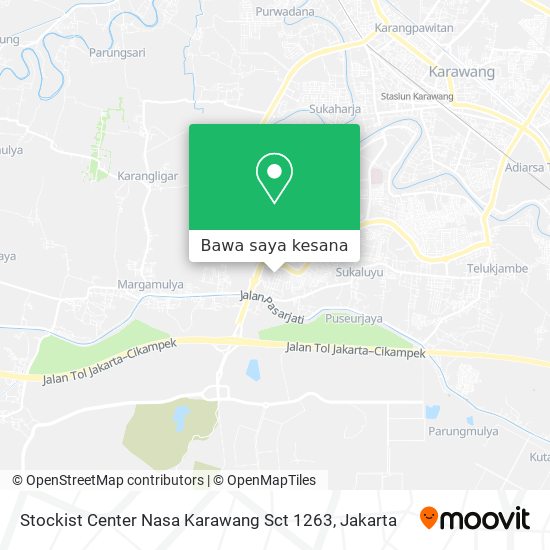 Peta Stockist Center Nasa Karawang Sct 1263