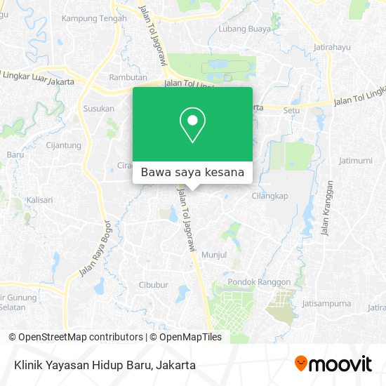 Peta Klinik Yayasan Hidup Baru