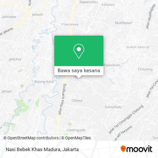 Peta Nasi Bebek Khas Madura