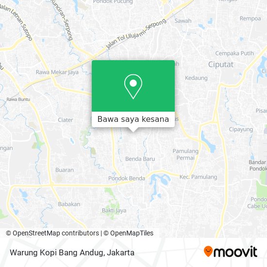 Peta Warung Kopi Bang Andug