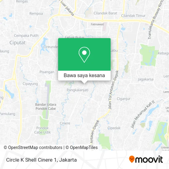 Peta Circle K Shell Cinere 1