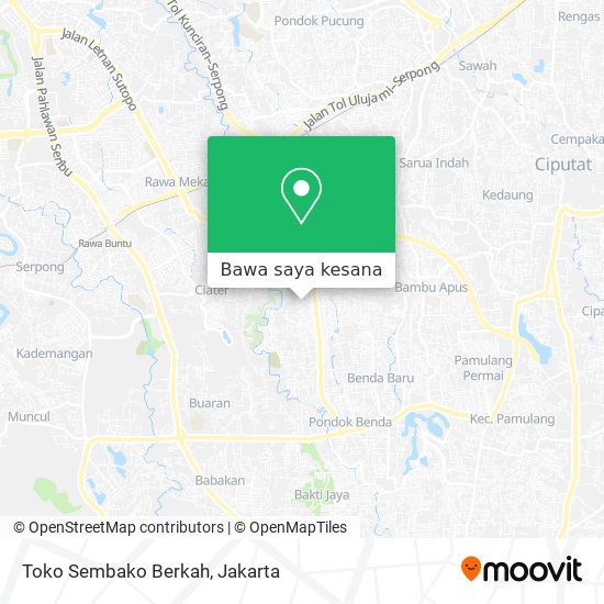 Peta Toko Sembako Berkah