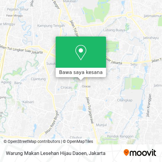 Peta Warung Makan Lesehan Hijau Daoen
