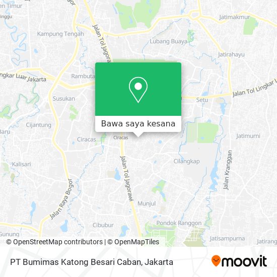 Peta PT Bumimas Katong Besari Caban