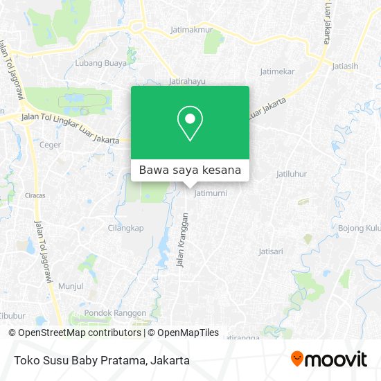 Peta Toko Susu Baby Pratama