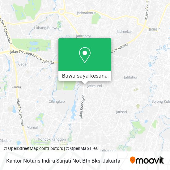Peta Kantor Notaris Indira Surjati Not Btn Bks