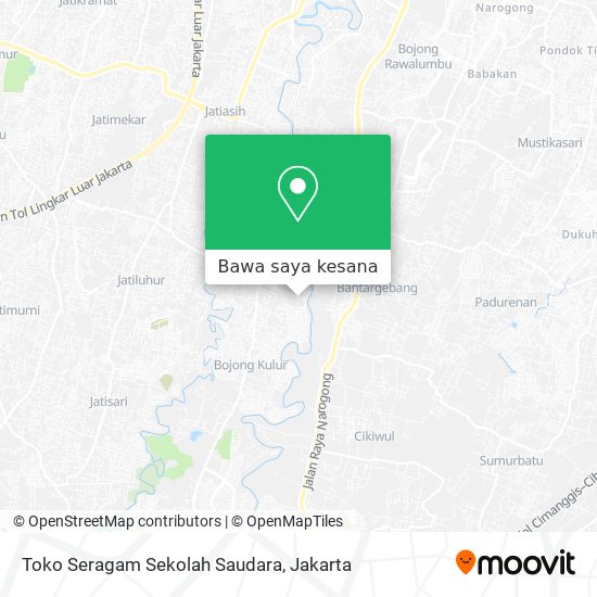 Peta Toko Seragam Sekolah Saudara