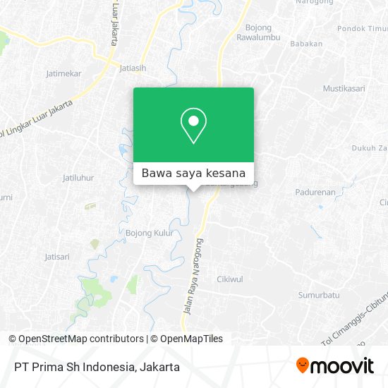 Peta PT Prima Sh Indonesia