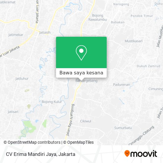 Peta CV Erima Mandiri Jaya