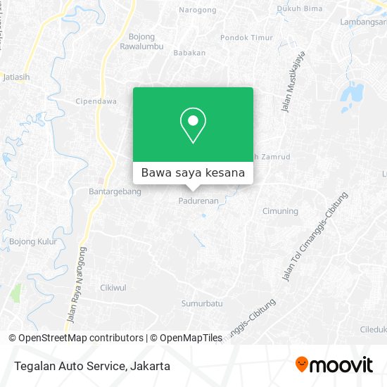 Peta Tegalan Auto Service