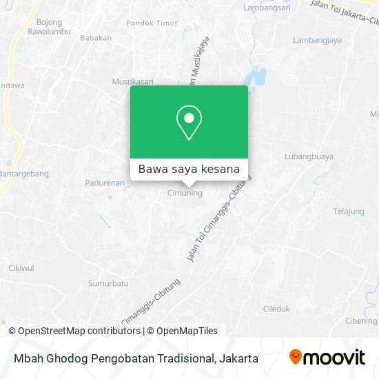 Peta Mbah Ghodog Pengobatan Tradisional