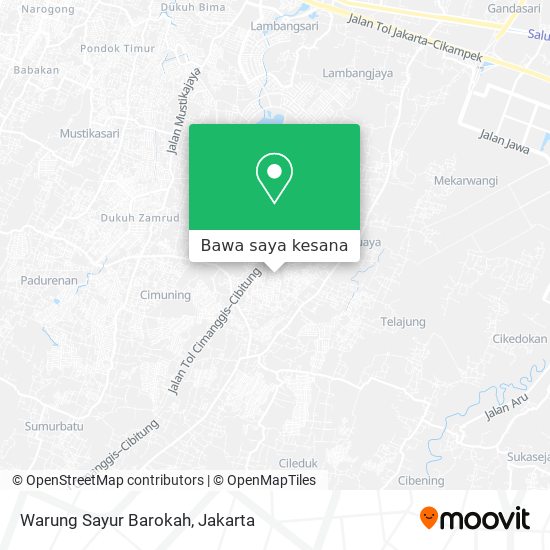 Peta Warung Sayur Barokah