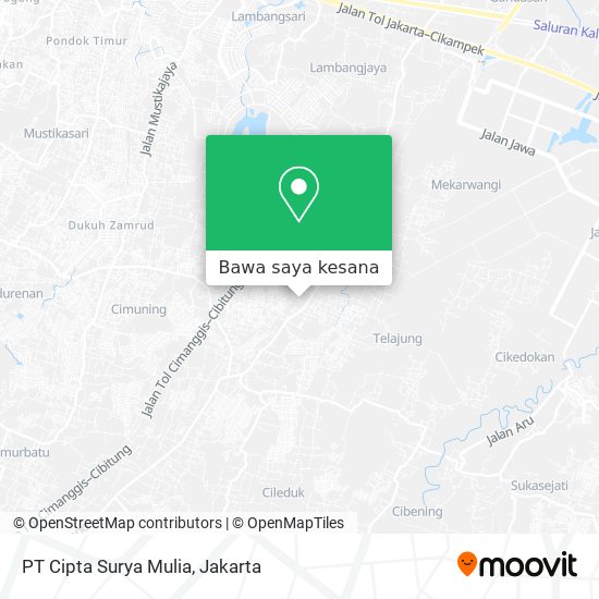 Peta PT Cipta Surya Mulia