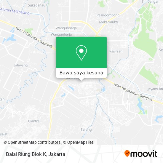 Peta Balai Riung Blok K