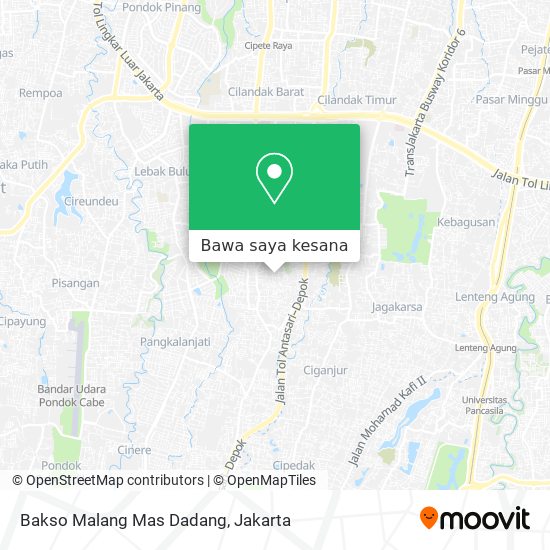 Peta Bakso Malang Mas Dadang