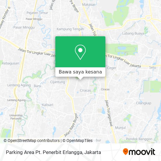 Peta Parking Area Pt. Penerbit Erlangga