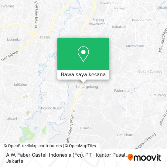 Peta A.W. Faber-Castell Indonesia (Fci). PT - Kantor Pusat
