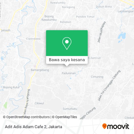 Peta Adit Adis Adam Cafe 2