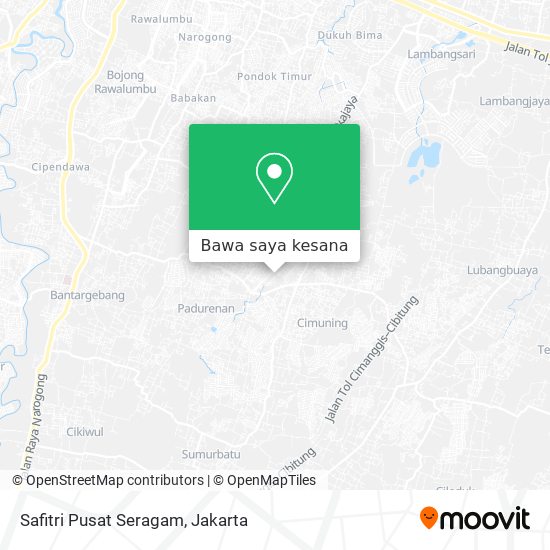 Peta Safitri Pusat Seragam