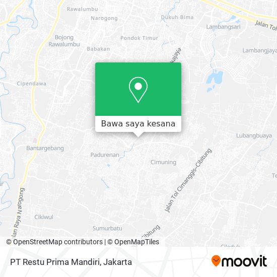 Peta PT Restu Prima Mandiri