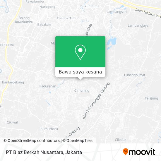 Peta PT Biaz Berkah Nusantara