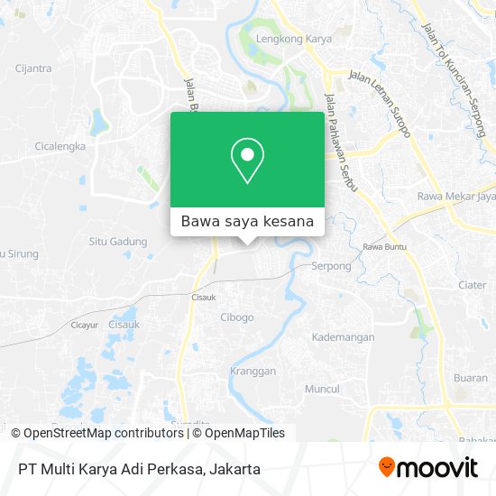 Peta PT Multi Karya Adi Perkasa
