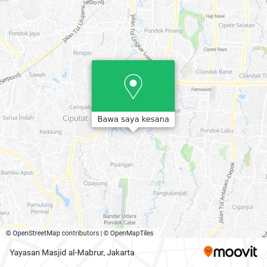 Peta Yayasan Masjid al-Mabrur