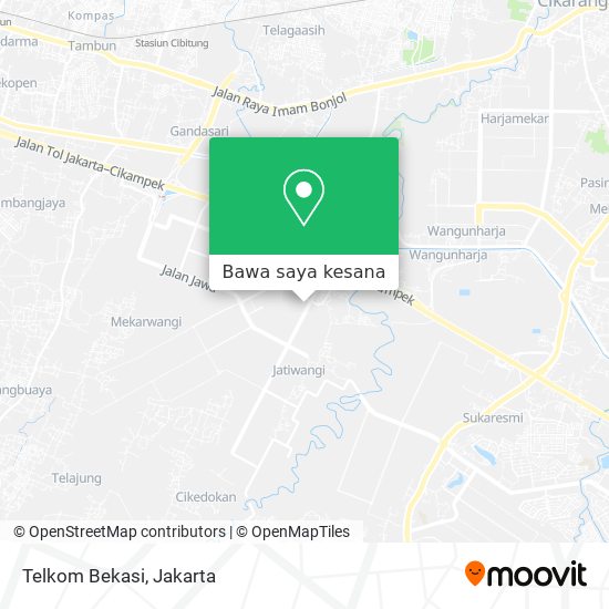 Peta Telkom Bekasi