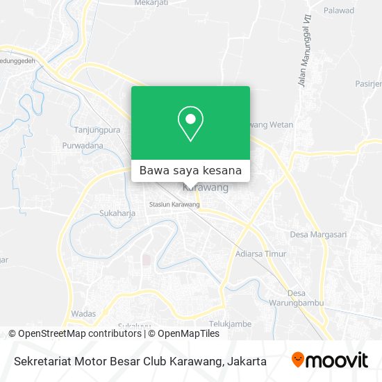 Peta Sekretariat Motor Besar Club Karawang