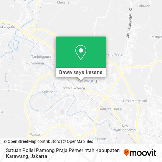 Peta Satuan Polisi Pamong Praja Pemerintah Kabupaten Karawang