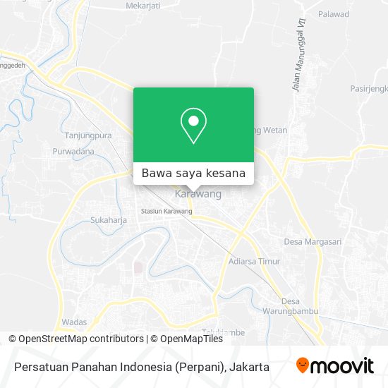 Peta Persatuan Panahan Indonesia (Perpani)