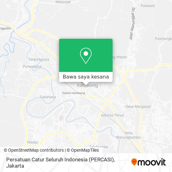 Peta Persatuan Catur Seluruh Indonesia (PERCASI)