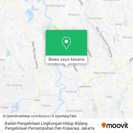 Peta Badan Pengelolaan Lingkungan Hidup Bidang Pengelolaan Persampahan Dan Koperasi