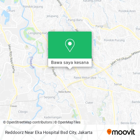 Peta Reddoorz Near Eka Hospital Bsd City
