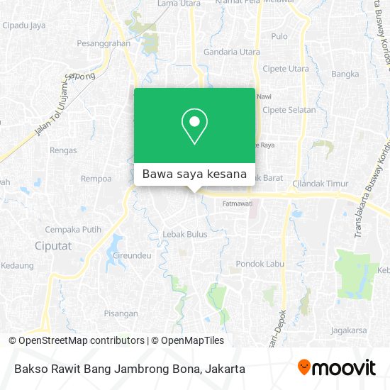 Peta Bakso Rawit Bang Jambrong Bona