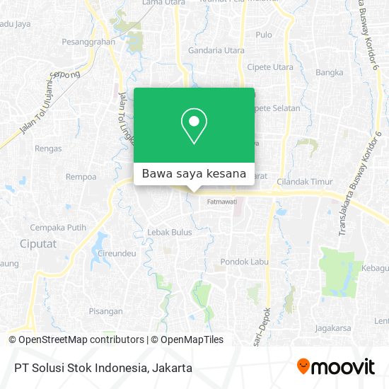 Peta PT Solusi Stok Indonesia