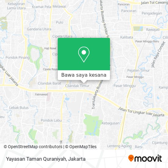 Peta Yayasan Taman Quraniyah