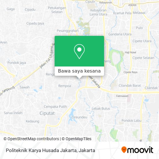 Peta Politeknik Karya Husada Jakarta