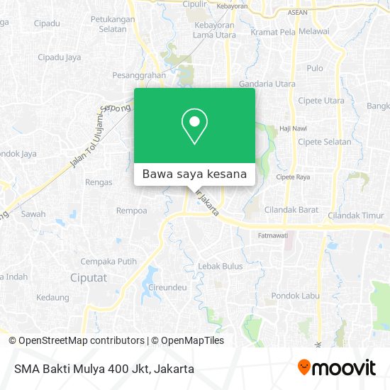 Peta SMA Bakti Mulya 400 Jkt